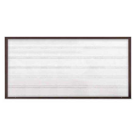 United Visual Products Single Door Radius Corkboard, 18"X24", W UV8000-WHITE-BUFF